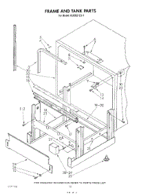 10 - Frame And Tank parts for Kitchenaid Dishwasher KUDC21CS1 from AppliancePartsPros.com