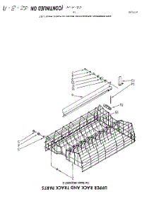 11 - Upper Rack And Track parts for Whirlpool Dishwasher 4KUDI220T3 from AppliancePartsPros.com