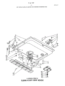 13 - Door And Latch parts for Whirlpool Dishwasher 4KUDI220T3 from AppliancePartsPros.com