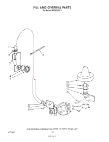08 - Fill And Overfill parts for Whirlpool Dishwasher 4KUDC220T1 from AppliancePartsPros.com
