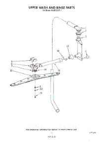09 - Upper Wash And Rinse parts for Whirlpool Dishwasher 4KUDC220T1 from AppliancePartsPros.com