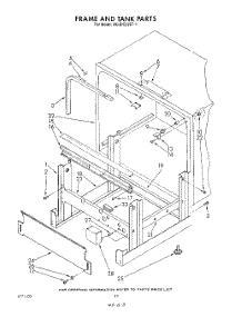 10 - Frame And Tank parts for Whirlpool Dishwasher 4KUDC220T1 from AppliancePartsPros.com