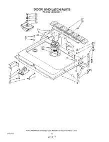13 - Door And Latch parts for Whirlpool Dishwasher 4KUDC220T1 from AppliancePartsPros.com