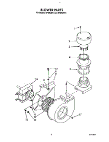03 - Blower parts for Kitchenaid Dishwasher KPDI620T3 from AppliancePartsPros.com