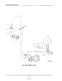 06 - Fill And Over Fill parts for Kitchenaid Dishwasher KDSS21 from AppliancePartsPros.com