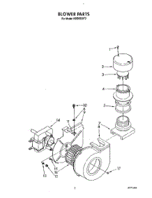 03 - Blower parts for Kitchenaid Dishwasher KUDB220T2 from AppliancePartsPros.com