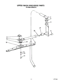 09 - Upper Wash And Rinse parts for Kitchenaid Dishwasher KUDB220T2 from AppliancePartsPros.com