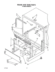 10 - Frame And Tank parts for Kitchenaid Dishwasher KUDB220T2 from AppliancePartsPros.com