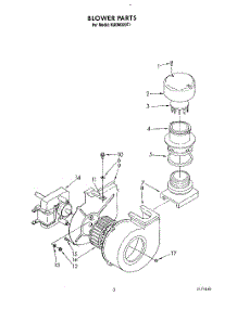 03 - Blower parts for Kitchenaid Dishwasher KUDM220T1 from AppliancePartsPros.com