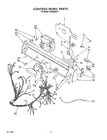 04 - Control Panel, Lit / Optional parts for Kitchenaid Dishwasher KUDM220T1 from AppliancePartsPros.com