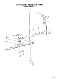 09 - Upper Wash And Rinse parts for Kitchenaid Dishwasher KUDM220T1 from AppliancePartsPros.com