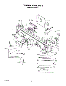 03 - Control Panel, Lit / Optional parts for Kitchenaid Dishwasher KPDC610S1 from AppliancePartsPros.com