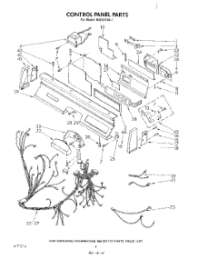 04 - Control Panel , Lit / Optional parts for Kitchenaid Dishwasher KUD121SS1 from AppliancePartsPros.com