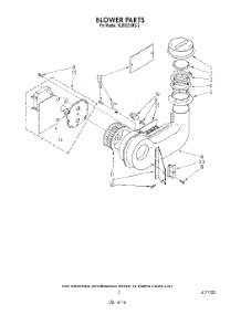 03 - Blower parts for Kitchenaid Dishwasher KUDS21MS2 from AppliancePartsPros.com