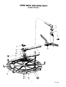 08 - Upper Wash And Rinse parts for Kitchenaid Dishwasher KPDC610S1 from AppliancePartsPros.com