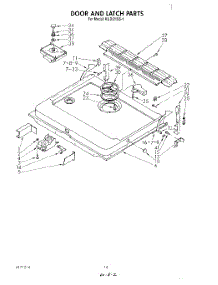 13 - Door And Latch parts for Kitchenaid Dishwasher KUD121SS1 from AppliancePartsPros.com