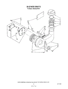 03 - Blower parts for Whirlpool Dishwasher 4KUDA220TW0 from AppliancePartsPros.com