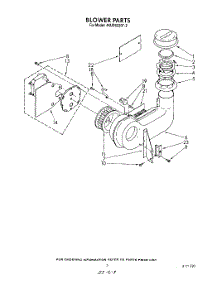 03 - Blower parts for Whirlpool Dishwasher 4KUDS220T2 from AppliancePartsPros.com