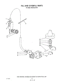 08 - Fill And Overfill parts for Whirlpool Dishwasher 4KUDA220TW0 from AppliancePartsPros.com