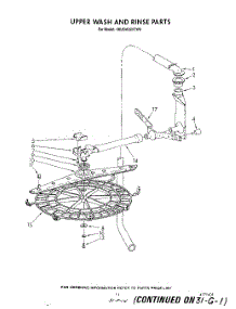 09 - Upper Wash And Rinse parts for Whirlpool Dishwasher 4KUDA220TW0 from AppliancePartsPros.com