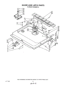 13 - Door And Latch parts for Whirlpool Dishwasher 4KUDS220T2 from AppliancePartsPros.com