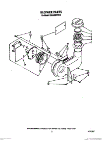03 - Blower parts for Kitchenaid Dishwasher KUDA220TWH3 from AppliancePartsPros.com