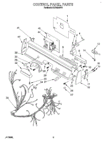 03 - Control Panel, Lit / Optional parts for Kitchenaid Dishwasher KUDJ230Y3 from AppliancePartsPros.com