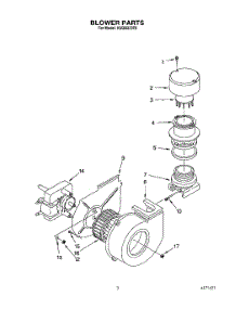 03 - Blower parts for Kitchenaid Dishwasher KUDB220T6 from AppliancePartsPros.com