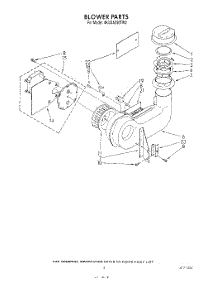 03 - Blower parts for Whirlpool Dishwasher 4KUDA220TW2 from AppliancePartsPros.com