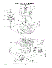 05 - Pump And Motor parts for Whirlpool Dishwasher 4KUDA220TW2 from AppliancePartsPros.com