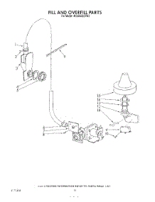 08 - Fill And Overfill parts for Whirlpool Dishwasher 4KUDA220TW2 from AppliancePartsPros.com