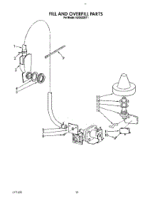 08 - Fill And Overfill parts for Kitchenaid Dishwasher KUDS22ST1 from AppliancePartsPros.com