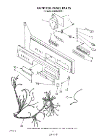 04 - Control Panel , Literature And Optional parts for Whirlpool Dishwasher 4KUDA220TW1 from AppliancePartsPros.com