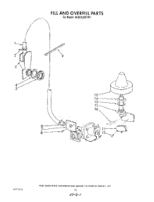 08 - Fill And Overfill parts for Whirlpool Dishwasher 4KUDA220TW1 from AppliancePartsPros.com