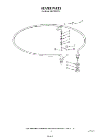 07 - Heater parts for Whirlpool Dishwasher 4KUDP220T2 from AppliancePartsPros.com