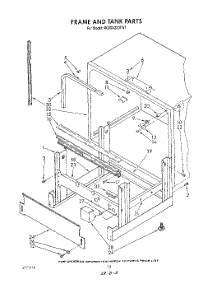10 - Frame And Tank parts for Whirlpool Dishwasher 4KUDA220TW1 from AppliancePartsPros.com
