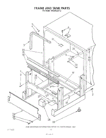 10 - Frame And Tank parts for Whirlpool Dishwasher 4KUDP220T2 from AppliancePartsPros.com