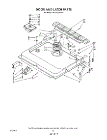 13 - Door And Latch parts for Whirlpool Dishwasher 4KUDA220TW1 from AppliancePartsPros.com