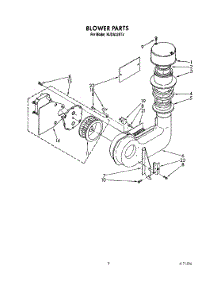 03 - Blower parts for Kitchenaid Dishwasher KUDA22ST4 from AppliancePartsPros.com