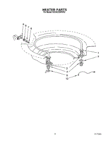 07 - Heater parts for Kitchenaid Dishwasher KUDA22SWWH2 from AppliancePartsPros.com