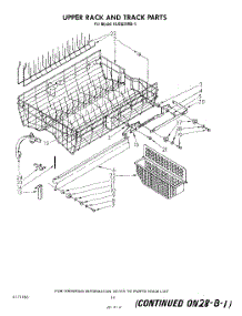 11 - Upper Rank And Track parts for Kitchenaid Dishwasher KUDS21MS1 from AppliancePartsPros.com