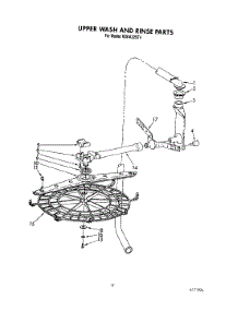 09 - Upper Wash And Rinse parts for Kitchenaid Dishwasher KUDA22ST4 from AppliancePartsPros.com