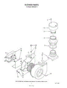 03 - Blower parts for Whirlpool Dishwasher 4KPDI620T1 from AppliancePartsPros.com