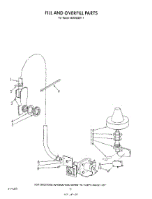 08 - Fill And Overfill parts for Whirlpool Dishwasher 4KPDI620T1 from AppliancePartsPros.com