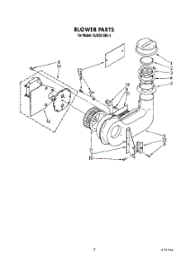 03 - Blower parts for Kitchenaid Dishwasher KUDS21MS3 from AppliancePartsPros.com