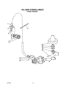08 - Fill And Overfill parts for Kitchenaid Dishwasher KUDS21MS3 from AppliancePartsPros.com