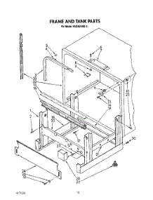 10 - Frame And Tank parts for Kitchenaid Dishwasher KUDS21MS3 from AppliancePartsPros.com