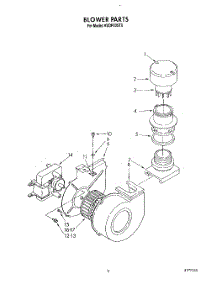 03 - Blower parts for Kitchenaid Dishwasher KUDP22ST0 from AppliancePartsPros.com