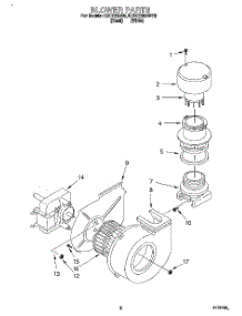 02 - Blower parts for Kitchenaid Dishwasher KUDC230BWH0 from AppliancePartsPros.com