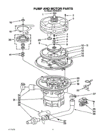 05 - Pump And Motor parts for Kitchenaid Dishwasher KUDI22GT3 from AppliancePartsPros.com